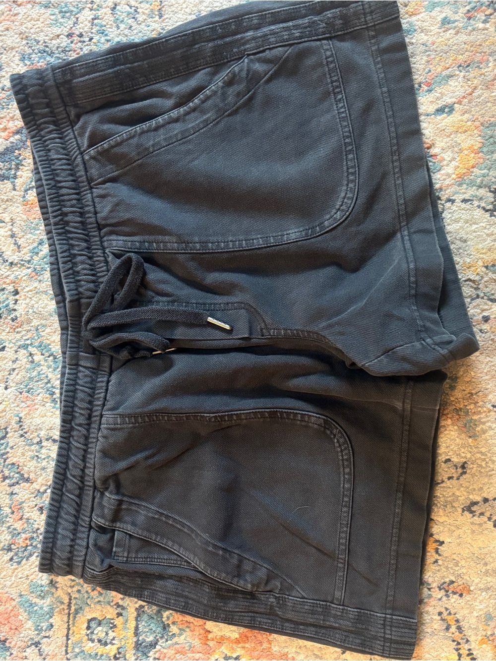 Athleta Charcoal Drawstring Waist Shorts